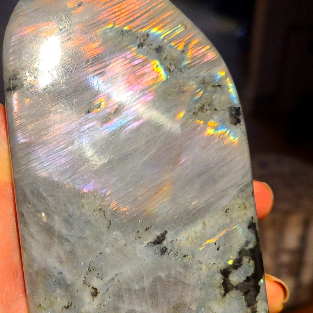 Labradorite Purple flash freeform
